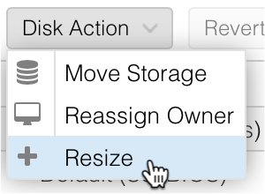 Resize a disk in Proxmox web UI
